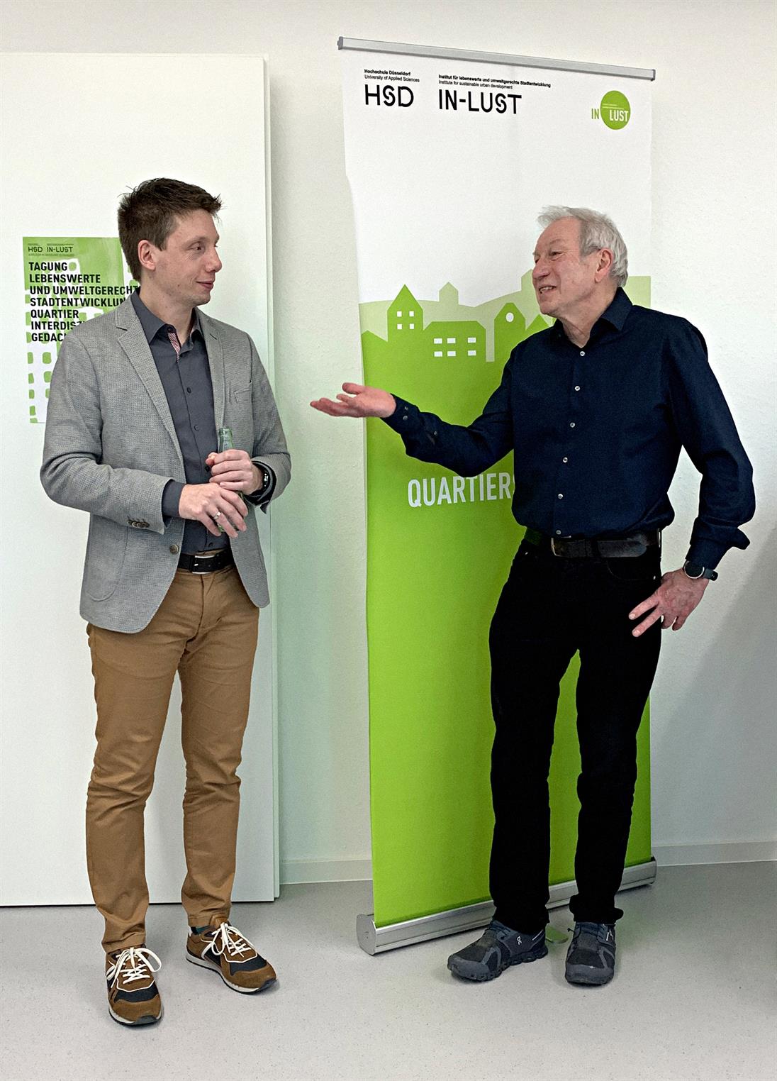Als Institutsleitung wurden Prof. Dr.-Ing. Eike Musall (FB Architektur) und Prof. Dr. Reinhold Knopp (FB Sozial- und Kulturwissenschaften) einstimmig wiedergewählt. 
