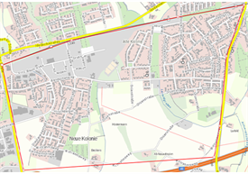 map of Neukirchen-Vluyn