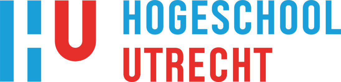 Das Bild zeigt das blau-rote Logo der Hochschule Utrecht