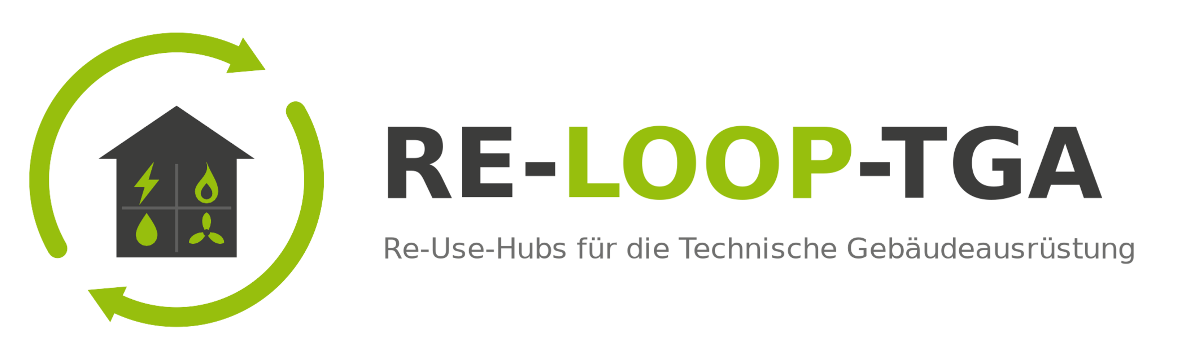 DE: Logo RE-LOOP-TGA, EN: Logo RE-LOOP-TGA